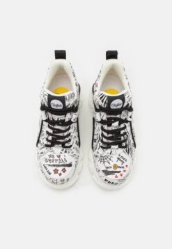 Buffalo Corin Graffiti - Zapatillas - White/Black -Buffalo 9e782018d6b64c6aa87e9eb96ead10ae