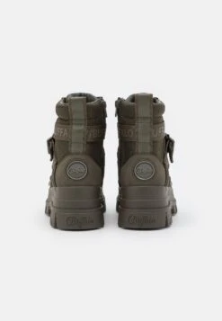 Buffalo Aspha Laceup Mid - Botines Con Cordones - Khaki -Buffalo a0237867a35b46d4a3255e1458c1195e
