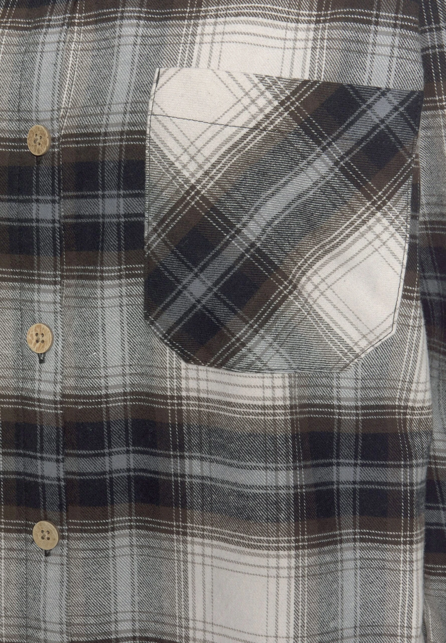 Buffalo Vestido Camisero - Braun Kariert 6 Buffalo Vestido Camisero - Braun Kariert - Imagen 6