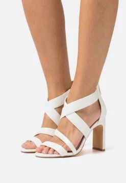 Buffalo Vegan Jean Flow - Sandalias De Tacón - Pearl White