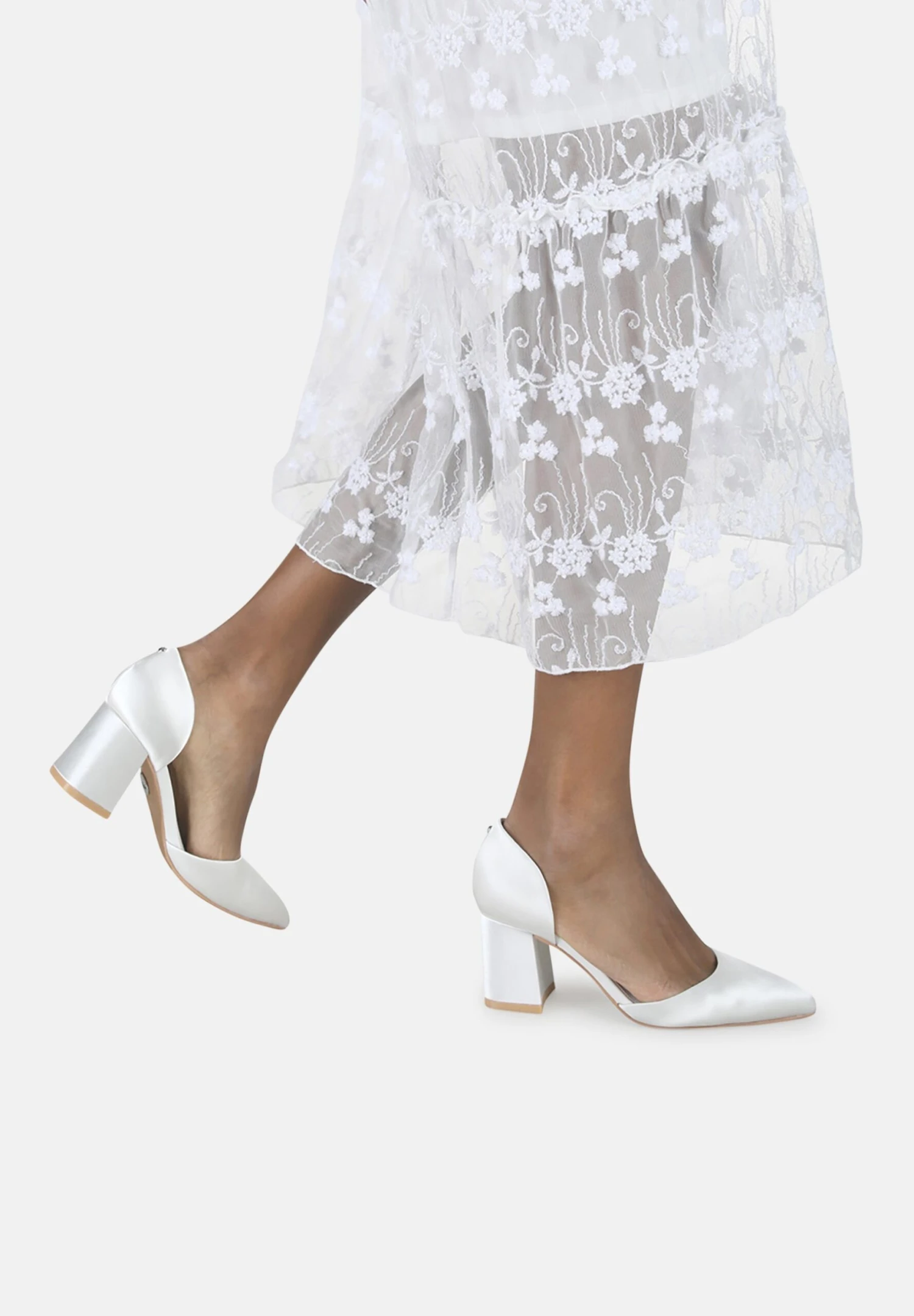 Buffalo Flora - Tacones - Ivory 1 Buffalo Flora - Tacones - Ivory