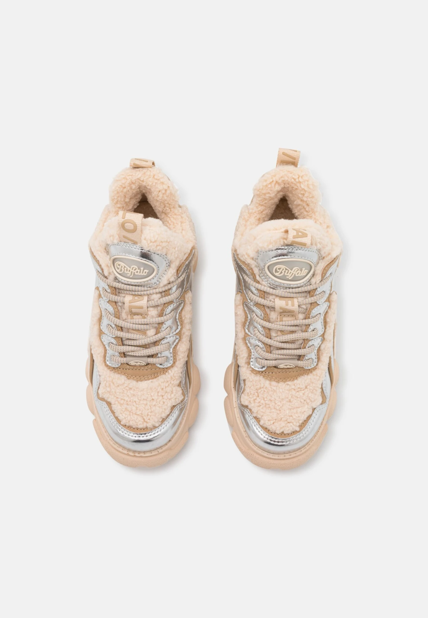 Buffalo Chai Warm - Zapatillas - Cream/Silver-Coloured 6 Buffalo Chai Warm - Zapatillas - Cream/Silver-Coloured - Imagen 6