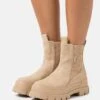 Buffalo Aspha Chelsea Mid - Botines Con Plataforma - Taupe