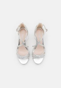 Buffalo Vegan Serena Bow - Sandalias De Tacón - Silver-Coloured -Buffalo af5b45af3ab24793a374b42fc0482663
