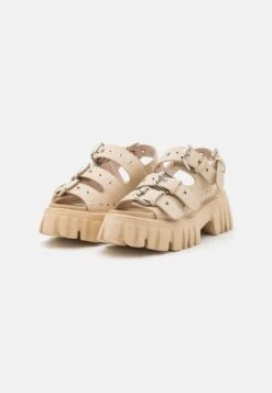 Buffalo Vegan Lion Hard - Sandalias Con Plataforma - Cream -Buffalo af650fc08a9041cfb80adf46e5ba6769