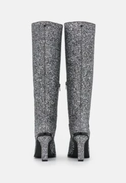 Buffalo Vegan Zoe Boot - Botas De Tacón - Gun Glitter -Buffalo af68371f8bf54597a3e5680fae69a7e6