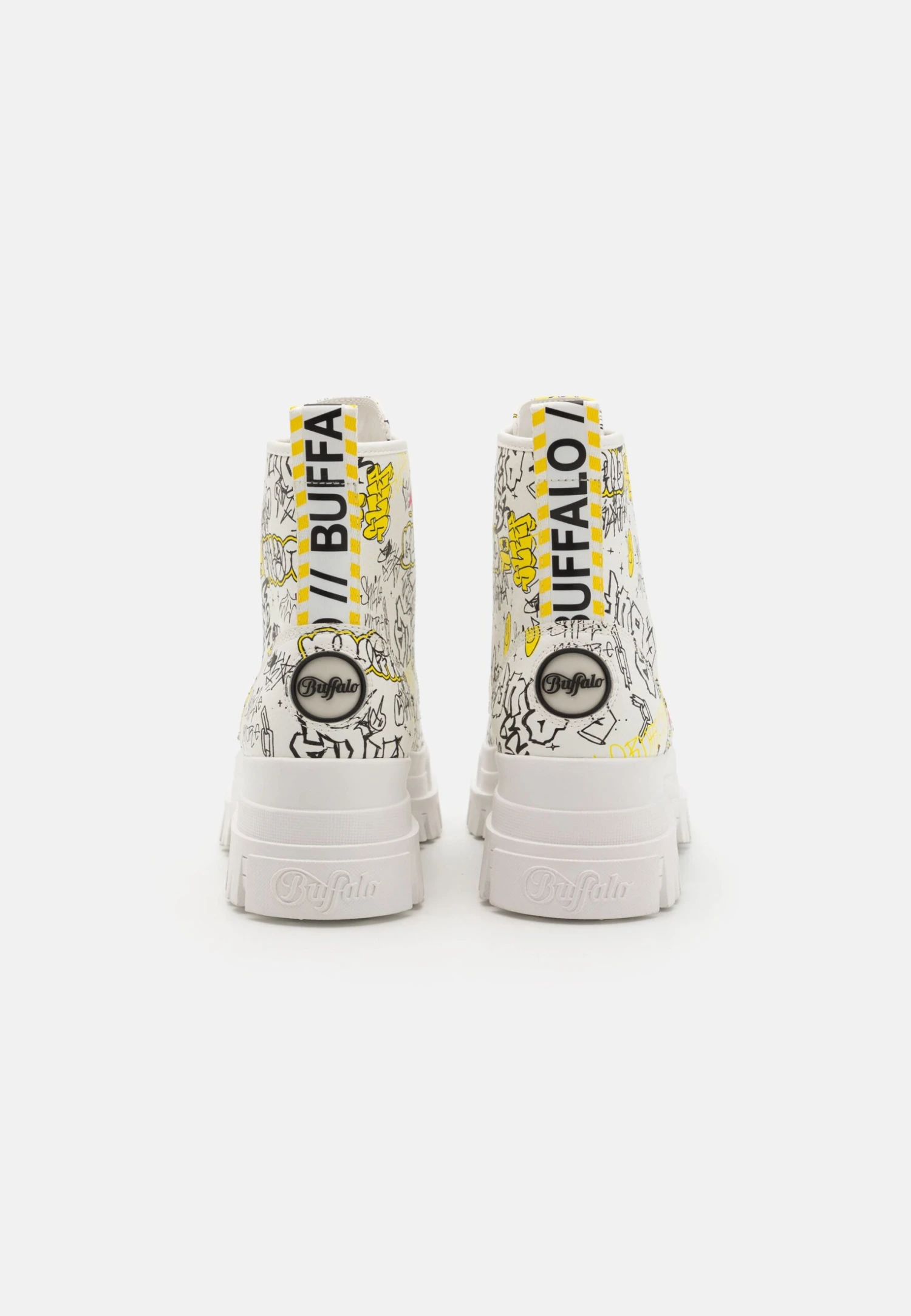 Buffalo Aspha - Botines Con Plataforma - White Graffiti 4 Buffalo Aspha - Botines Con Plataforma - White Graffiti - Imagen 4