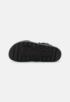 Buffalo Eve Track- Sandalias Con Plataforma - Black/Silver -Buffalo b5666be77fec4c78b29cf5589d65ee36