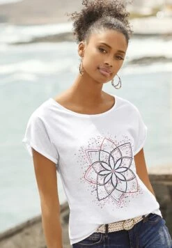 Buffalo Camiseta Estampada - Weiß