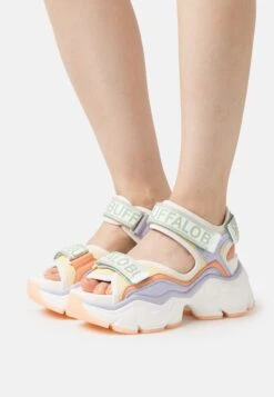Buffalo Vegan Binary - Sandalias Con Plataforma - Lavender/Multi-Coloured