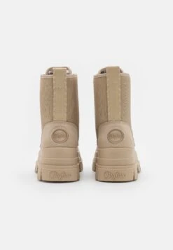 Buffalo Aspha Laceup- Botines Con Plataforma - Cream -Buffalo c1bef53d16434803bfb1931a5a363638