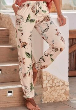 Buffalo Pantalones - Beige Bedruckt