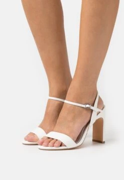 Buffalo Vegan Jean Neat - Sandalias De Tacón - White