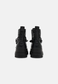 Buffalo Vegan Aspha Chain - Botines Con Plataforma - Black/Silver -Buffalo cf82cc970a4946a6b1ce342220123b7c