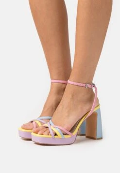 Buffalo Vegan Cherry Cage - Sandalias Con Plataforma - Pastel Multi-Coloured