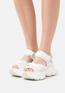 Buffalo Vegan Binary- Sandalias Con Plataforma - White