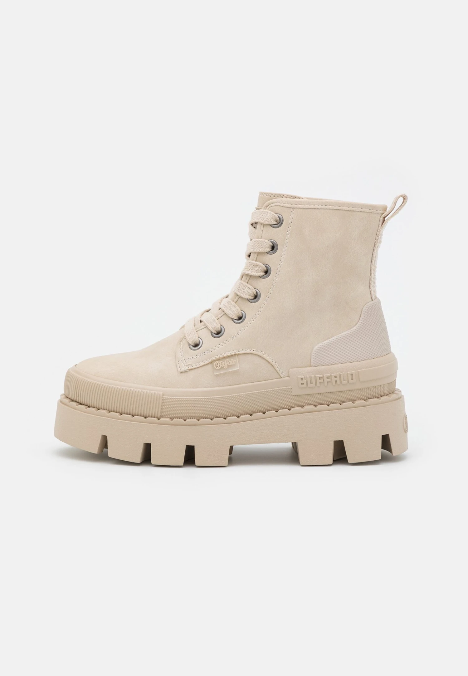 Buffalo Raven Laceup Hi - Botines Con Plataforma - Cream 2 Buffalo Raven Laceup Hi - Botines Con Plataforma - Cream - Imagen 2