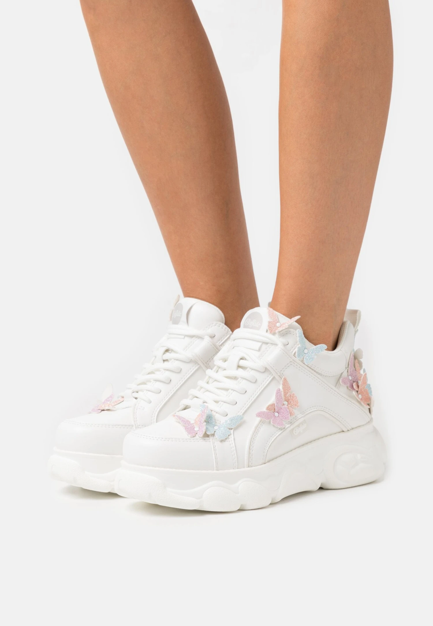 Buffalo Corin Butterflies Vegan - Zapatillas - White/Multi-Cloured 1 Buffalo Corin Butterflies Vegan - Zapatillas - White/Multi-Cloured