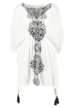 Buffalo Tunic - Complementos De Playa - Weiß/Schwarz -Buffalo e947411b855e4bc2b496a11a312fe262