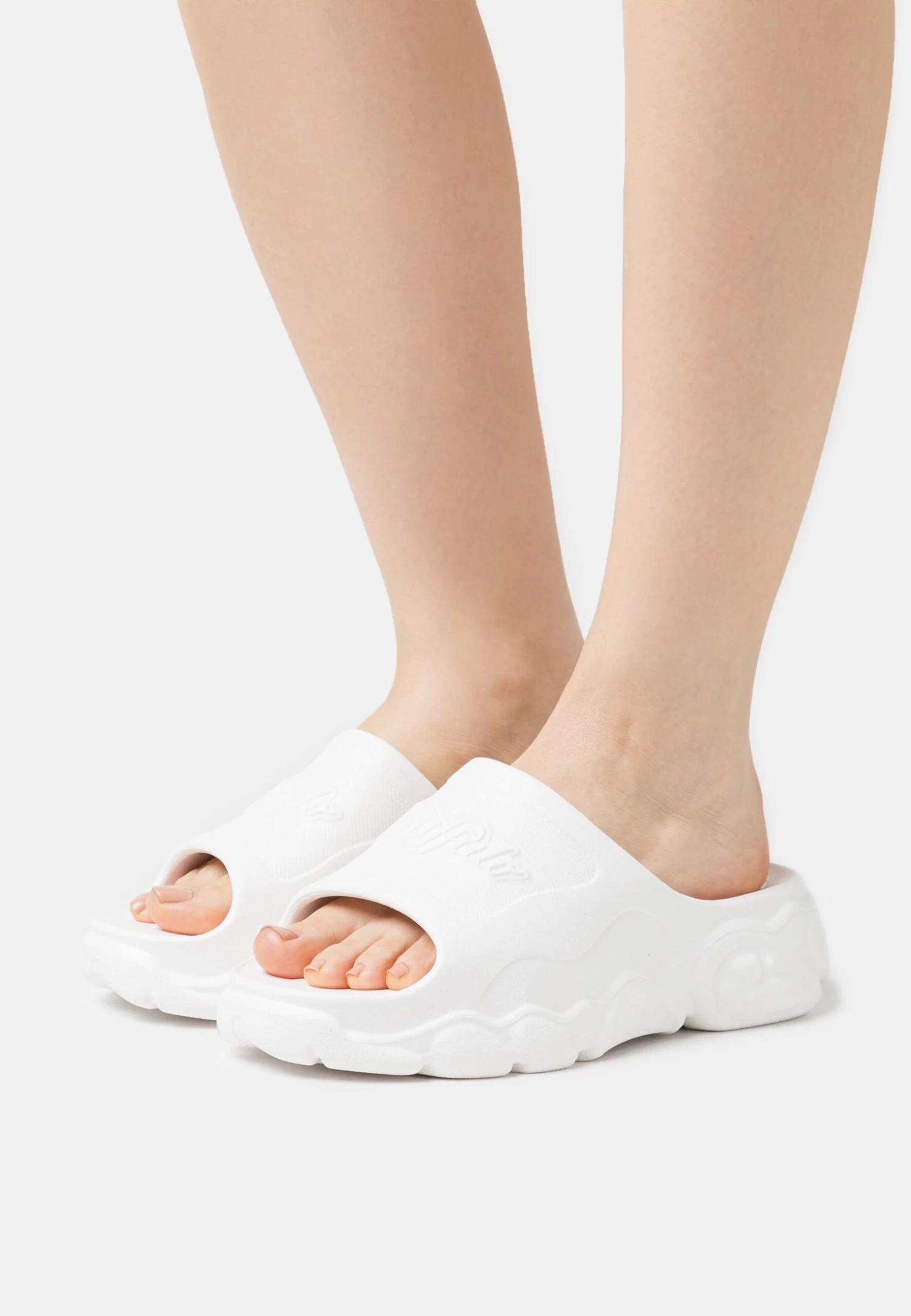 Buffalo Slide - Sandalias Planas - White 1 Buffalo Slide - Sandalias Planas - White