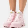 Buffalo Vegan Aspha Mid - Botines Con Plataforma - Light Pink