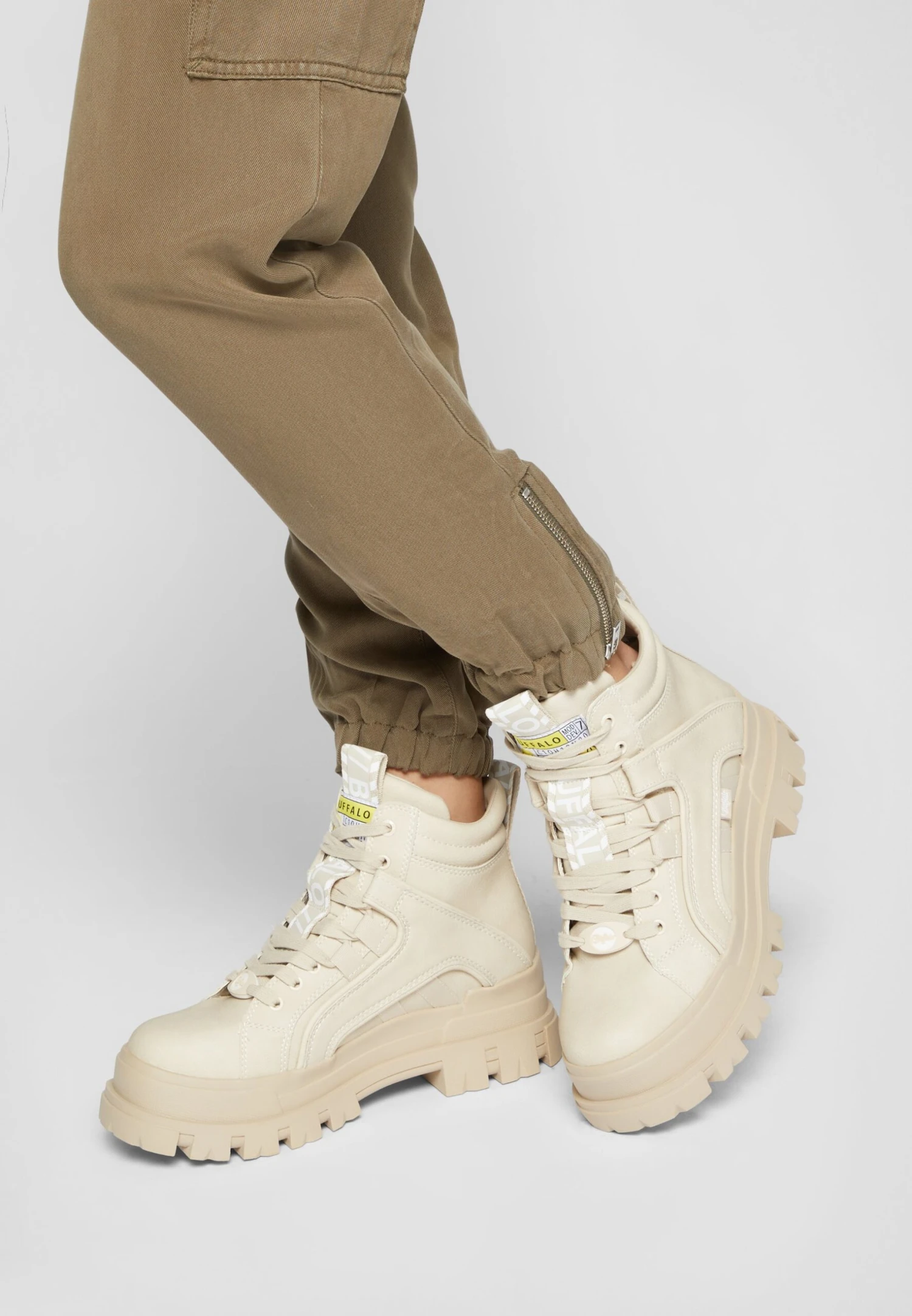 Buffalo Aspha Mid - Botines Con Plataforma - Beige 3 Buffalo Aspha Mid - Botines Con Plataforma - Beige - Imagen 3