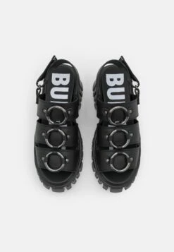 Buffalo Vegan Lion Pierce - Sandalias Con Plataforma - Black -Buffalo f6f460e83bab496d846fec33854a7f9b