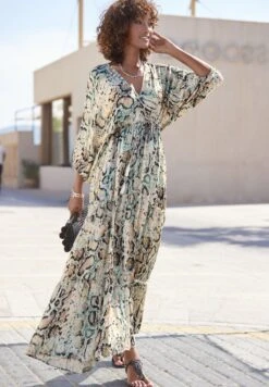 Buffalo Vestido Largo - Bedruckt