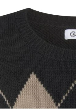 Buffalo Rhomben - Jersey De Punto - Schwarz Camelfarben -Buffalo fcab3f1d4abd4ee5a99ef33bad9d24f0